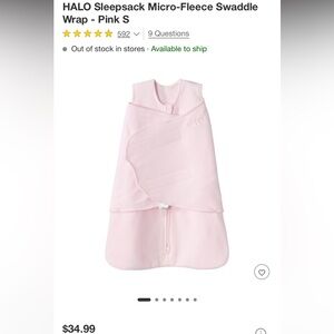 HALO Sleepsack Micro-Fleece Swaddle Wrap